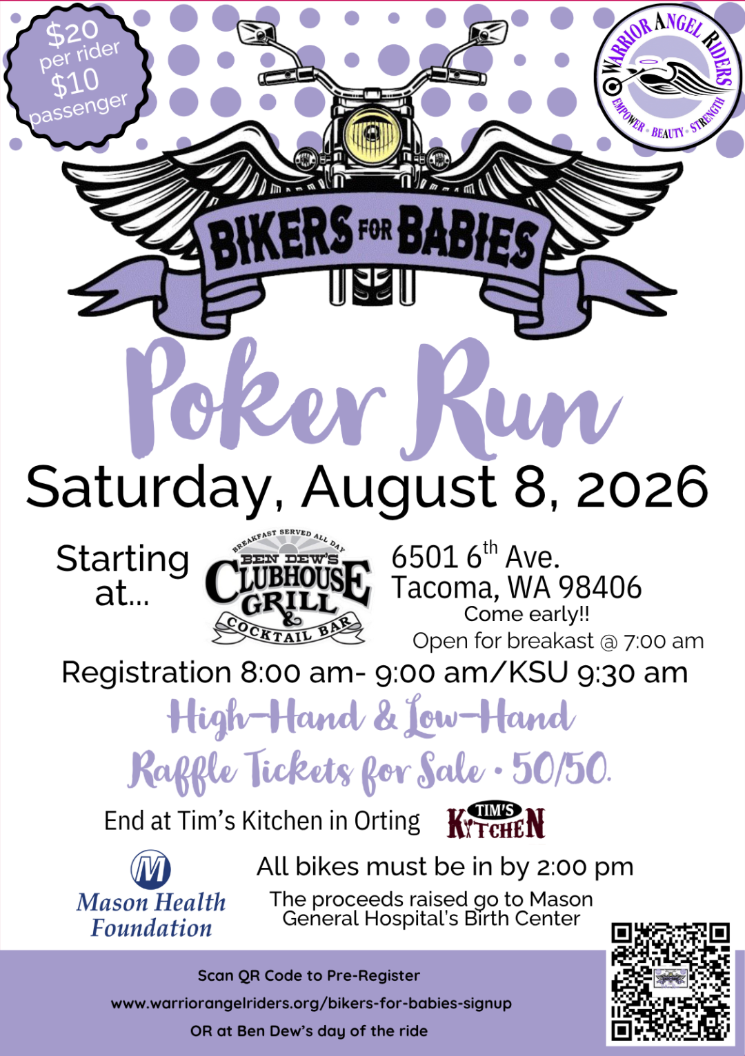 2026 WAR Poker Run FLYER