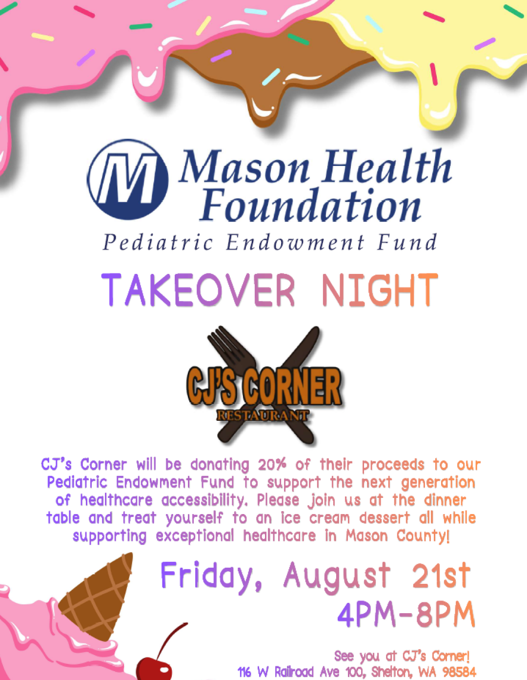 C Js Corner Take Over Flyer